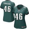 Cheap Herman Edwards Eagles Women Jersey From China Green Game #46