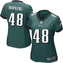 Cheap Wes Hopkins Eagles Women Jersey From China Green Game #48