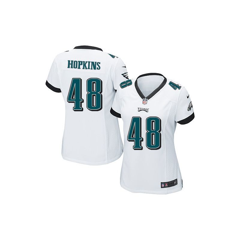 Cheap Wes Hopkins Eagles Women Jersey From China White Game #48