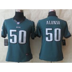 Cheap Kiko Alonso Eagles Women Jersey From China Green Game #50