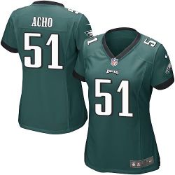 Cheap Emmanuel Acho Eagles Women Jersey From China Green Game #51