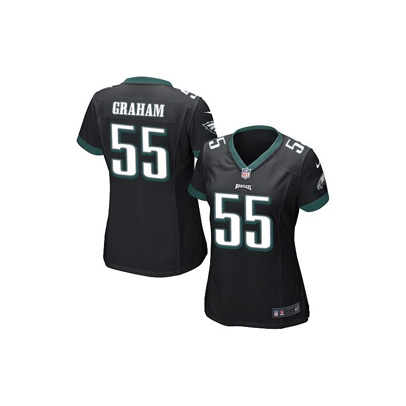 Cheap Brandon Graham Eagles Women Jersey From China Black Game #55