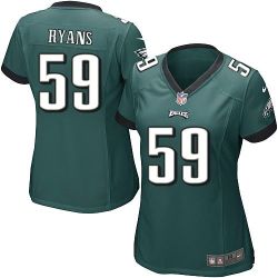 Cheap DeMeco Ryans Eagles Women Jersey From China Green Game #59