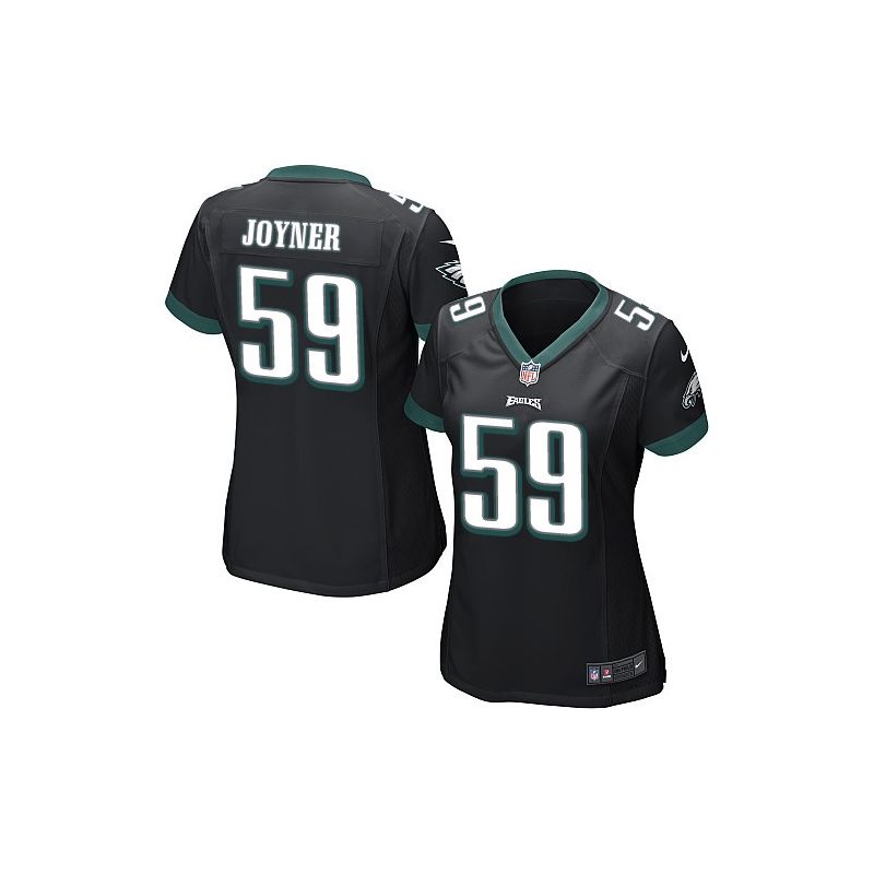 Cheap Seth Joyner Eagles Women Jersey From China Black Game #59