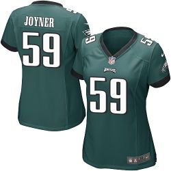 Cheap Seth Joyner Eagles Women Jersey From China Green Game #59