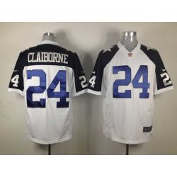 Cheap Morris Claiborne Cowboys Jersey #24 White Thanksgiving Limited