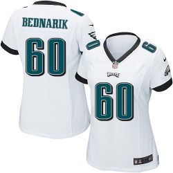 Cheap Chuck Bednarik Eagles Women Jersey From China White Game #60