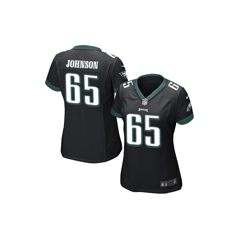 Cheap Lane Johnson Eagles Women Jersey From China Black Game #65