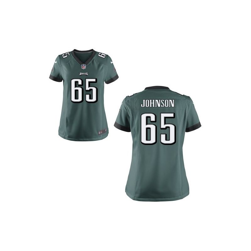 Cheap Lane Johnson Eagles Women Jersey From China Green Game #65