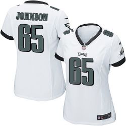 Cheap Lane Johnson Eagles Women Jersey From China White Game #65