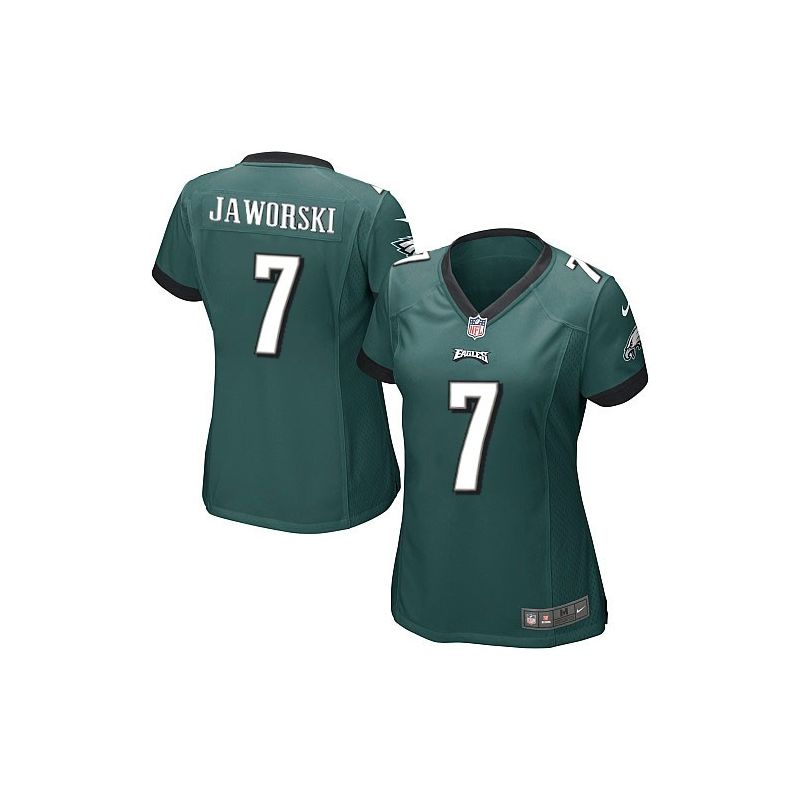 Cheap Ron Jaworski Eagles Women Jersey From China Green Game #7