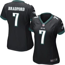 Cheap Sam Bradford Eagles Women Jersey From China Black Game #7