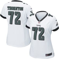 Cheap Cedric Thornton Eagles Women Jersey From China White Game #72