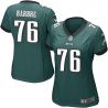 Cheap Allen Barbre Eagles Women Jersey From China Green Game #76