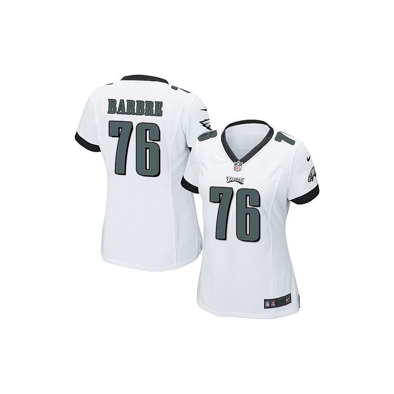 Cheap Allen Barbre Eagles Women Jersey From China White Game #76