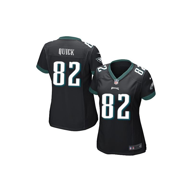 Cheap Mike Quick Eagles Women Jersey From China Black Game #82