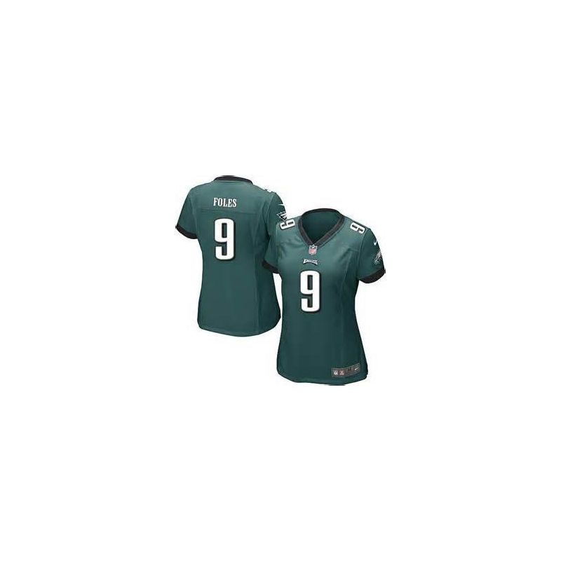 Cheap Nick Foles Eagles Women Jersey From China Green Game #9