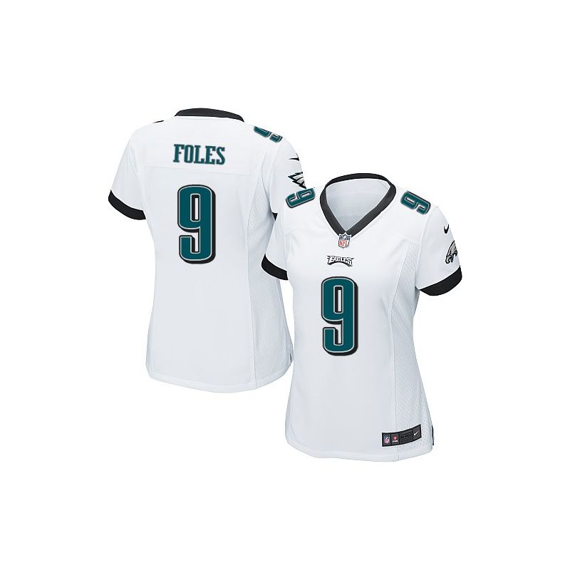 Cheap Nick Foles Eagles Women Jersey From China White Game #9