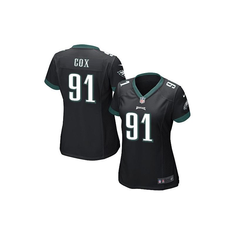 Cheap Fletcher Cox Eagles Women Jersey From China Black Game #91