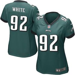 Cheap Reggie White Eagles Women Jersey From China Green Game #92