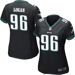 Cheap Bennie Logan Eagles Women Jersey From China Black Game #96