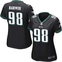 Cheap Connor Barwin Eagles Women Jersey From China Black Game #98