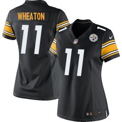 Cheap Markus Wheaton Steelers Women Jersey From China Black Game #11