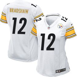 Cheap Terry Bradshaw Steelers Women Jersey From China White Game #12