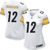 Cheap Terry Bradshaw Steelers Women Jersey From China White Game #12