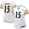 Cheap Justin Brown Steelers Women Jersey From China White Game #15