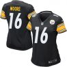 Cheap Lance Moore Steelers Women Jersey From China Black Game #16