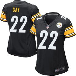 Cheap William Gay Steelers Women Jersey From China Black Game #22