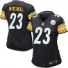 Cheap Mike Mitchell Steelers Women Jersey From China Black Game #23