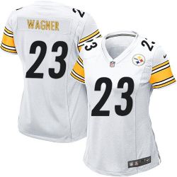 Cheap Mike Wagner Steelers Women Jersey From China White Game #23