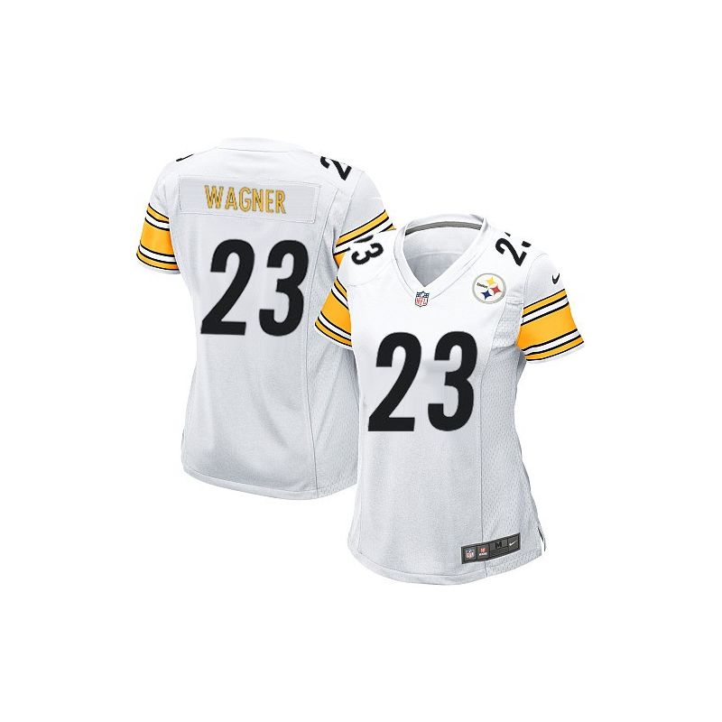 Cheap Mike Wagner Steelers Women Jersey From China White Game #23