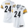 Cheap Ike Taylor Steelers Women Jersey From China White Game #24