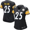 Cheap Brice McCain Steelers Women Jersey From China Black Game #25