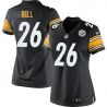 Cheap LeVeon Bell Steelers Women Jersey From China Black Game #26
