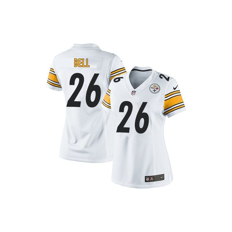 Cheap LeVeon Bell Steelers Women Jersey From China White Game #26