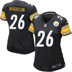 Cheap Rod Woodson Steelers Women Jersey From China Black Game #26
