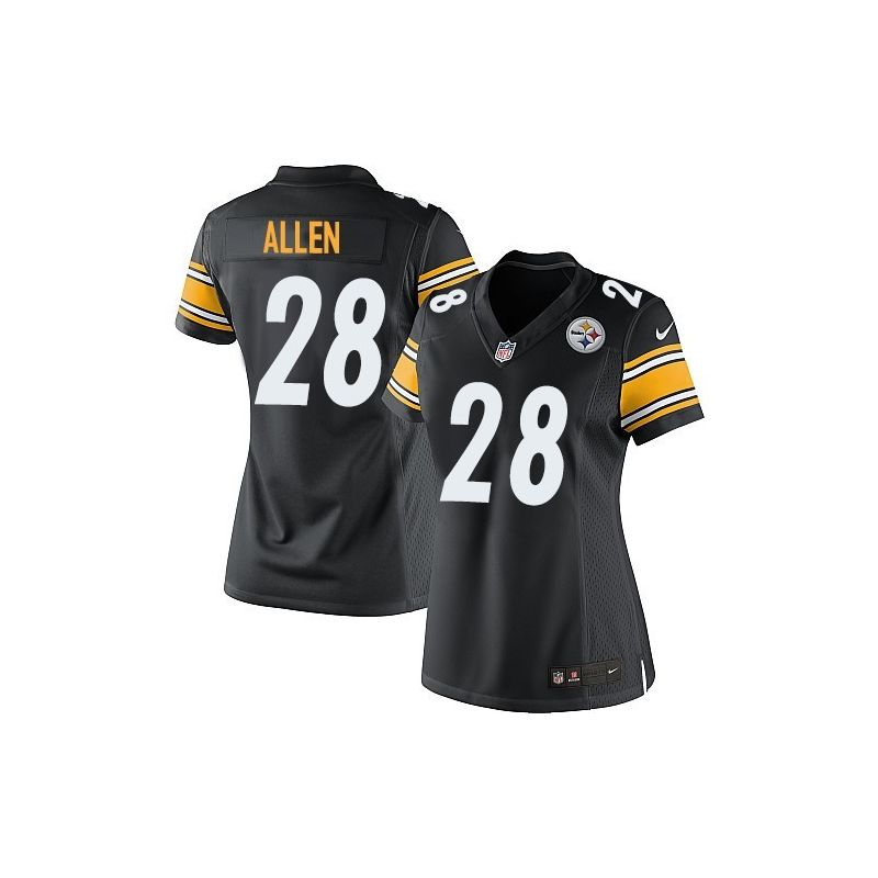 Cheap Cortez Allen Steelers Women Jersey From China Black Game #28