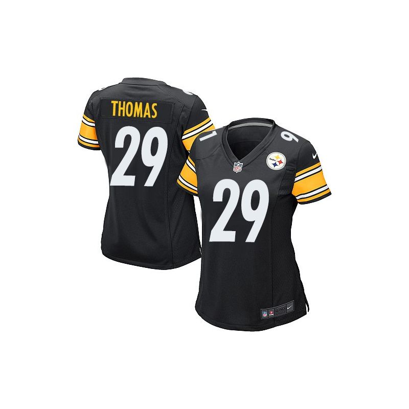 Cheap Shamarko Thomas Steelers Women Jersey From China Black Game #29