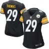 Cheap Shamarko Thomas Steelers Women Jersey From China Black Game #29