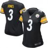 Cheap Landry Jones Steelers Women Jersey From China Black Game #3