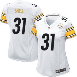 Cheap Donnie Shell Steelers Women Jersey From China White Game #31