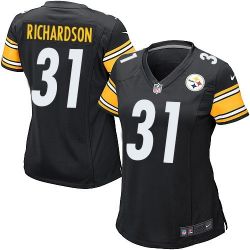 Cheap Shaquille Richardson Steelers Women Jersey From China Black Game #31