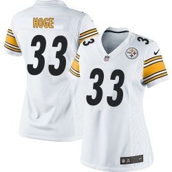 Cheap Merril Hoge Steelers Women Jersey From China White Game #33