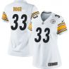 Cheap Merril Hoge Steelers Women Jersey From China White Game #33
