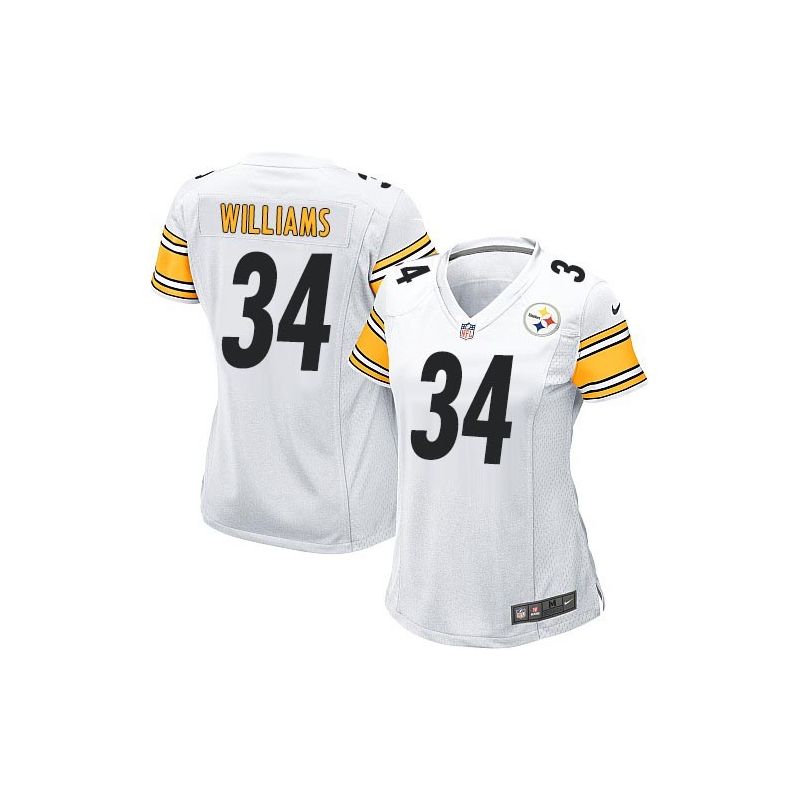 Cheap DeAngelo Williams Steelers Women Jersey From China White Game #34