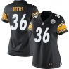 Cheap Jerome Bettis Steelers Women Jersey From China Black Game #36